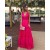 A-Line V-Neck Long Prom Dresses Formal Evening Gowns 6011026