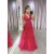 A-Line Long V-Neck Prom Dresses Formal Evening Gowns 6011028