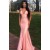 Mermaid V-Neck Long Prom Dresses Formal Evening Gowns 6011058