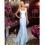 Mermaid Straps Sleeveless Long Prom Dresses Formal Evening Gowns 6011067