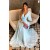 A-Line Chiffon Long Sleeves Prom Dresses Formal Evening Gowns 6011069