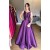 A-Line Long Satin Prom Dresses Formal Evening Gowns 6011086