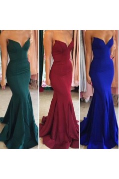 Mermaid Sweetheart Long Prom Dresses Formal Evening Gowns 6011092