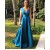 A-Line V-Neck Long Prom Dresses Formal Evening Gowns 6011113
