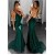 Mermaid Lace V-Neck Long Prom Dresses Formal Evening Gowns 6011161