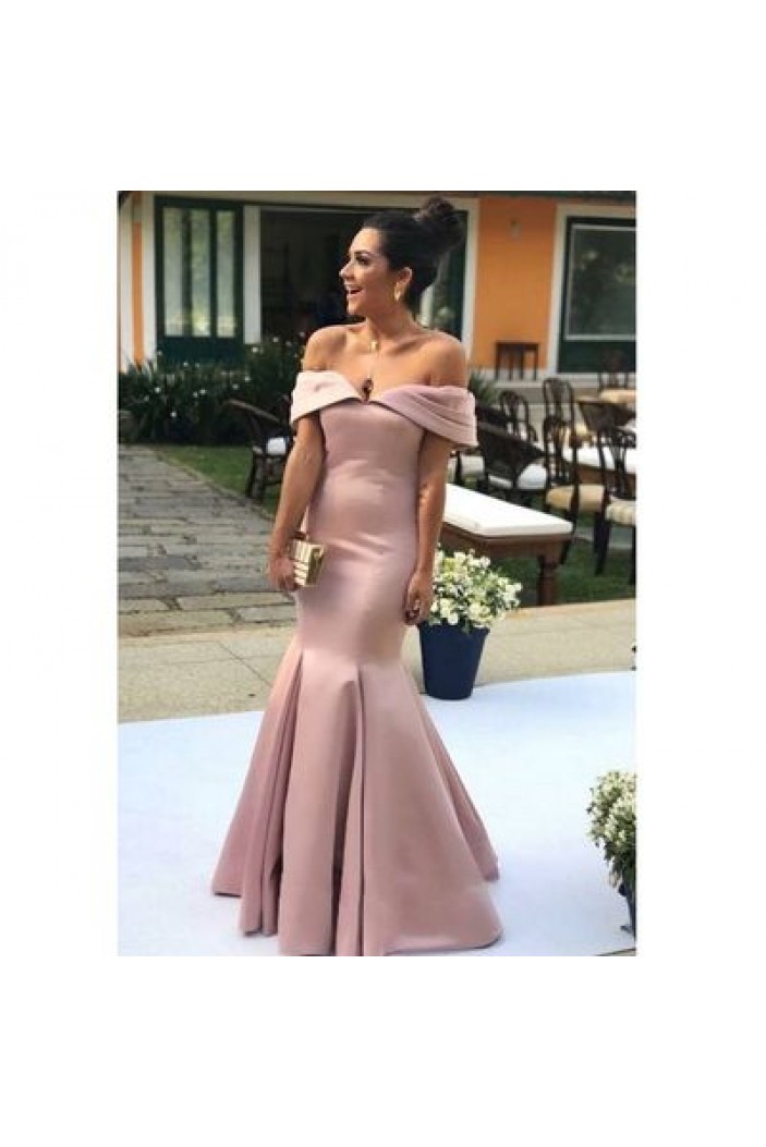 Mermaid Off-the-Shoulder Long Prom Dresses Formal Evening Gowns 6011169