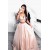 A-Line V-Neck Two Pieces Long Prom Dresses Formal Evening Gowns 6011202
