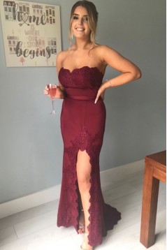 Mermaid Lace Long Prom Dresses Formal Evening Gowns 6011206