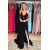 A-Line Beaded Lace Long Black Prom Dresses Formal Evening Gowns 6011210