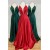 A-Line V-Neck Long Prom Dresses Formal Evening Gowns 6011215