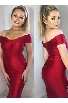 Mermaid Off-the-Shoulder Long Prom Dresses Formal Evening Gowns 6011225