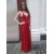 Long Red Chiffon Prom Dresses Formal Evening Gowns 6011253