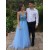 A-Line Beaded Sequins V-Neck Long Prom Dresses Formal Evening Gowns 6011256