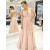 A-Line Lace V-Neck Long Prom Dresses Formal Evening Gowns 6011265
