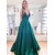 A-Line Long V-Neck Prom Dresses Formal Evening Gowns 6011267