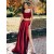 A-Line Two Pieces Lace Long Prom Dresses Formal Evening Gowns 6011274