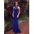 Mermaid Long Lace Royal Blue Prom Dresses Formal Evening Gowns 6011281