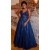 A-Line Lace Appliques Plus Size Long Prom Dresses Formal Evening Gowns 6011298