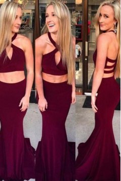 Mermaid Two Pieces Long Prom Dresses Formal Evening Gowns 6011357