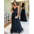 Long Black Tulle Prom Dresses Formal Evening Gowns 6011358