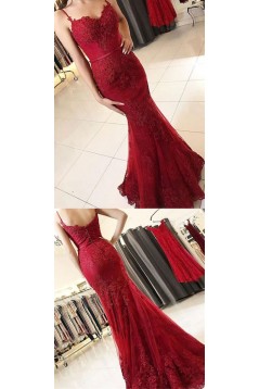 Mermaid Lace Long Prom Dresses Formal Evening Gowns 6011387