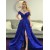 A-Line Royal Blue Long Prom Dresses Formal Evening Gowns 6011396