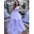 A-Line Tulle V-Neck Long Prom Dresses Formal Evening Gowns 6011401