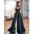 A-Line Long Black Prom Dresses Formal Evening Gowns 6011405