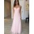 A-Line Long Pink Tulle Prom Dresses Formal Evening Gowns 6011447