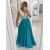 A-Line Beaded Lace Long Prom Dresses Formal Evening Gowns 6011455