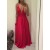 A-Line Long Red V-Neck Prom Dresses Formal Evening Gowns 6011479