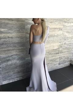 Mermaid One-Shoulder Long Prom Dresses Formal Evening Gowns 6011480