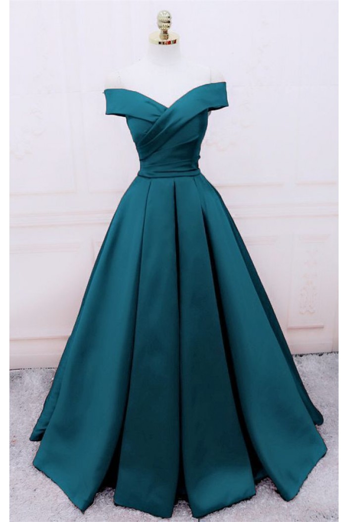 A-Line Off-the-Shoulder Long Prom Dresses Formal Evening Gowns 6011517