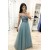 A-Line Beaded Lace Long Prom Dresses Formal Evening Gowns 6011524