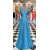 A-Line Sparkle V-Neck Long Prom Dresses Formal Evening Gowns 6011553