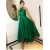 High Low Asymmetrical Long Green Halter Prom Dresses Formal Evening Gowns 6011571