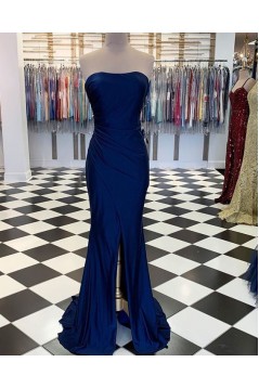 Mermaid Strapless Long Prom Dresses Formal Evening Gowns 6011596