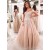 A-Line Off-the-Shoulder Lace Long Prom Dresses Formal Evening Gowns 601817
