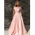 A-Line Off-the-Shoulder Long Prom Dresses Formal Evening Gowns 601851