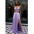 A-Line Two Pieces Simple Stunning Long Prom Dresses Formal Evening Gowns 601870