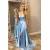 A-Line V-Neck Simple Stunning Long Prom Dresses Formal Evening Gowns 601874