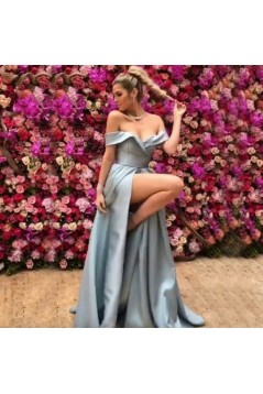 A-Line Off-the-Shoulder Long Prom Dresses Formal Evening Gowns 601917