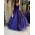 A-Line Spaghetti Straps Long Prom Dresses Formal Evening Gowns 601934