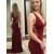 Mermaid V-Neck Long Prom Dresses Formal Evening Gowns 601955