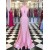 Mermaid Long Pink Prom Dresses Formal Evening Gowns 601958