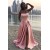 A-Line Long Satin Prom Dresses Formal Evening Gowns 601961