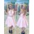 Short Pink Two Pieces Prom Dress Homecoming Dresses Graduation Party Dresses 701019