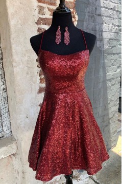 Short Sequins Prom Dress Homecoming Dresses Graduation Party Dresses 701022