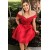 Short Red Prom Dress Homecoming Dresses Graduation Party Dresses 701036