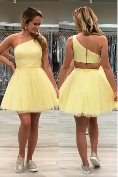 Short Sequins Tulle Prom Dress Homecoming Dresses Graduation Party Dresses 701051